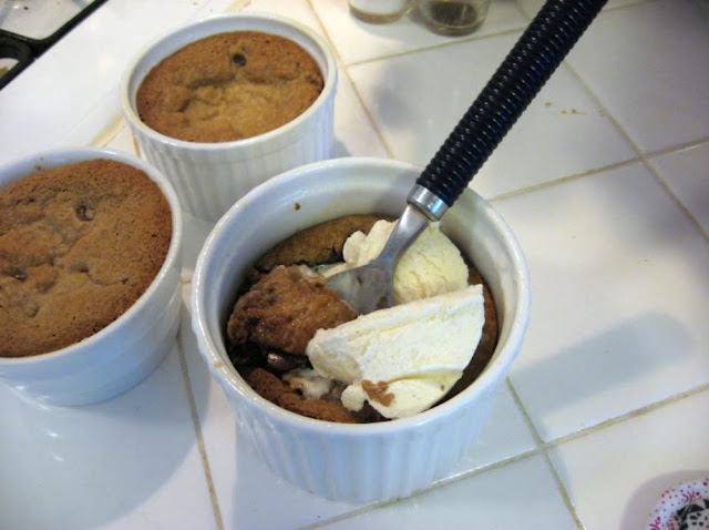 Chocolate Chip Cookie Souffles by freshfromthe.com