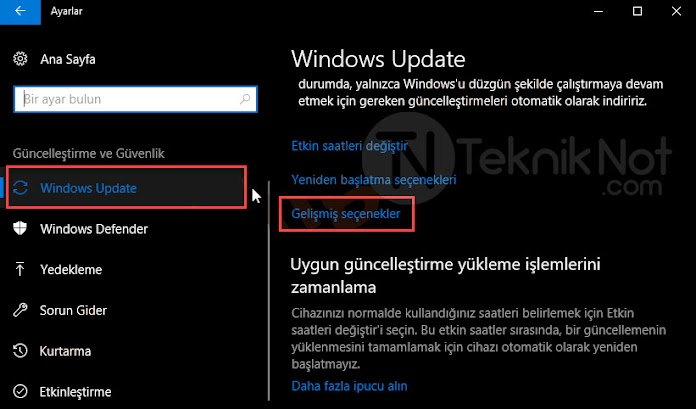 Windows 10 Güncellemeleri Süresiz Duraklatma