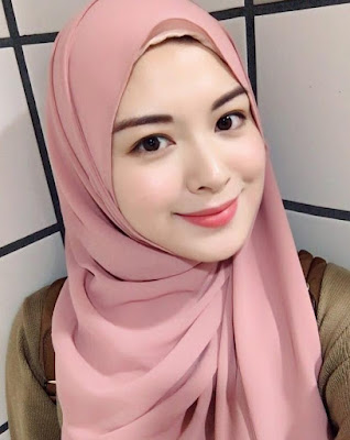 model hijab untuk wajah bulat terbaru