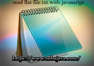 read flat file txt with javascript