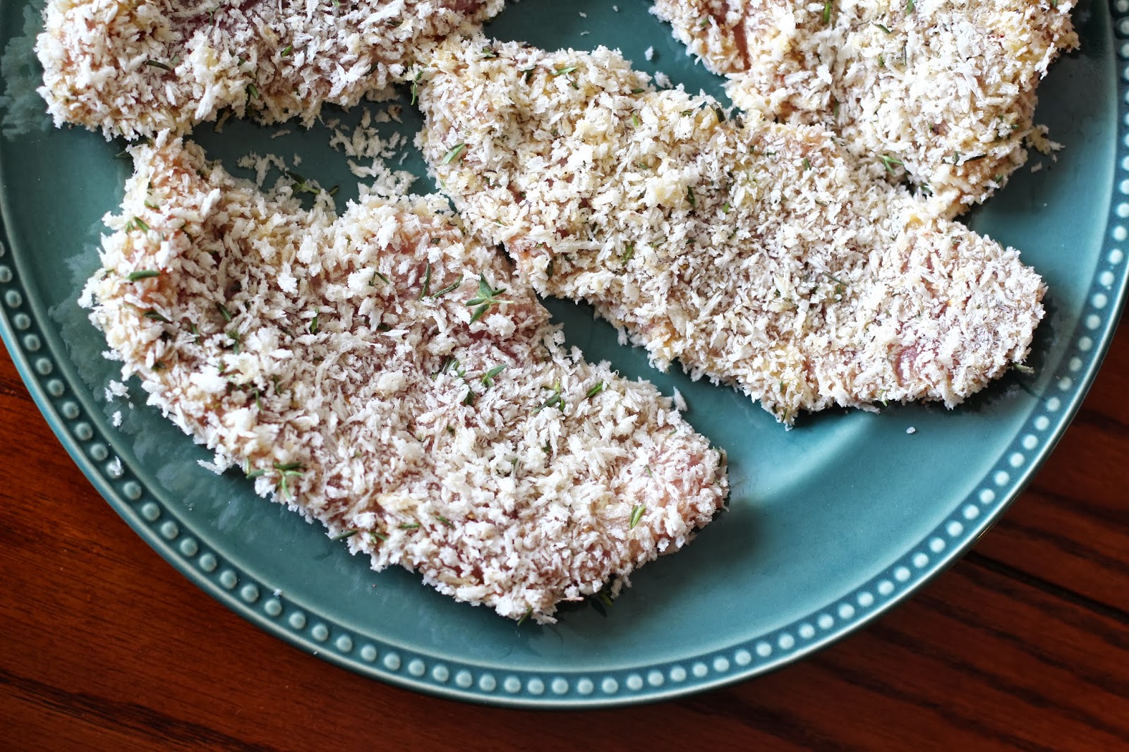 Panko and Herb Crusted Pheasant with Sorrel Cream Sauce