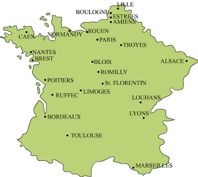 Outline Map Of France Bordeaux Map Of History Half Yearly Exams....