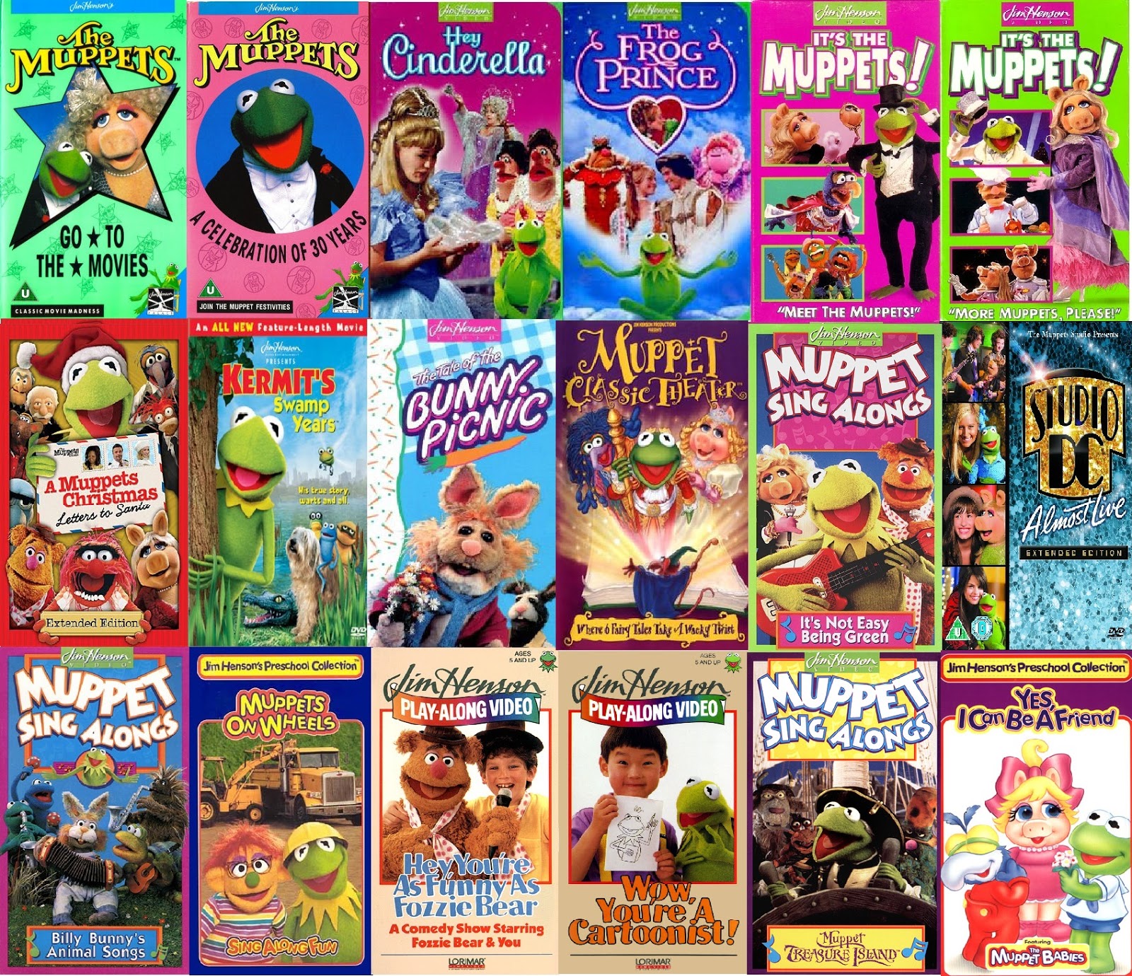 MuppetsHenson Once Upon A Muppet Playhouse Video Series Collection by