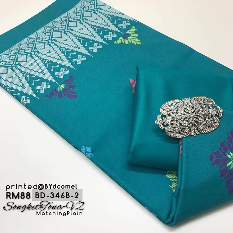 Cotton Online New Cotton Fabric Matching Collection Songket Printed