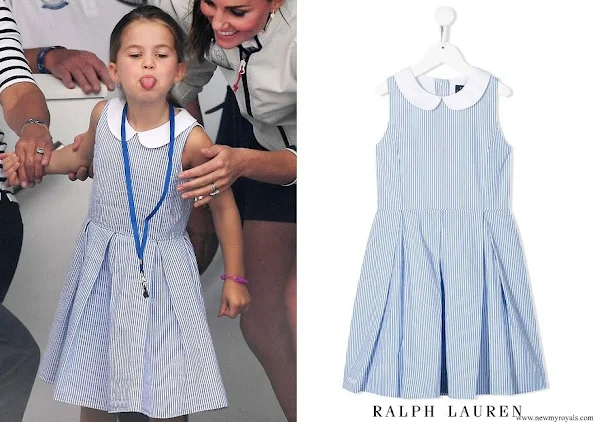Princess Charlotte wore RALPH LAUREN KIDS striped sleeveless dress