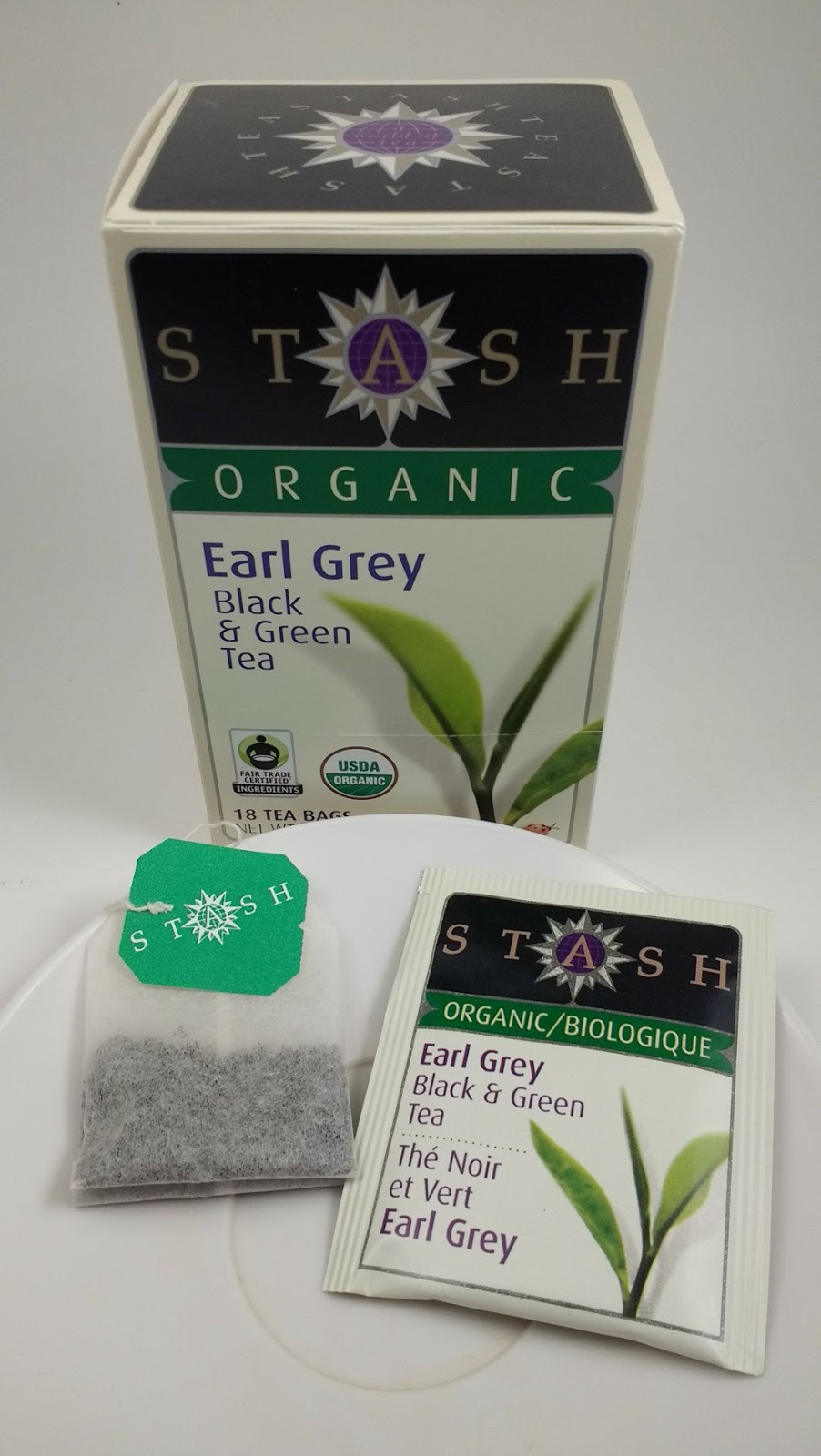 The Earl Grey Addict Review 73 Stash Tea Organic Earl Grey Black & Green (bagged)