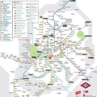 Plano del Metro de Madrid (2013)