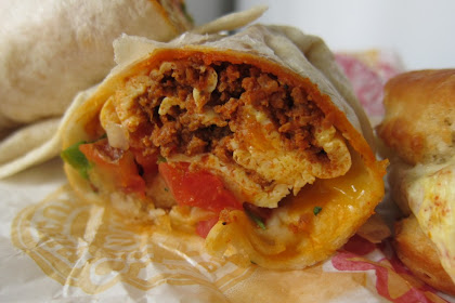 Review: Carls Jr. Chorizo, Egg Cheese Biscuit and Burrito Brand Eating