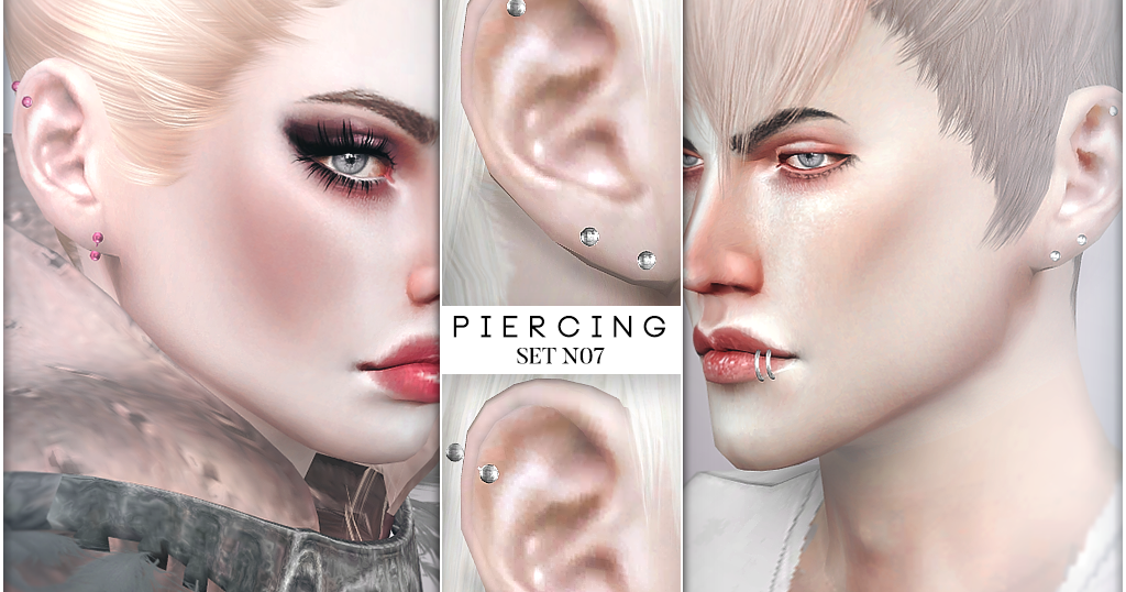 Sims 4 CC's The Best Ear piercings inspired by SHINee’s Jonghyun by Pralinesims