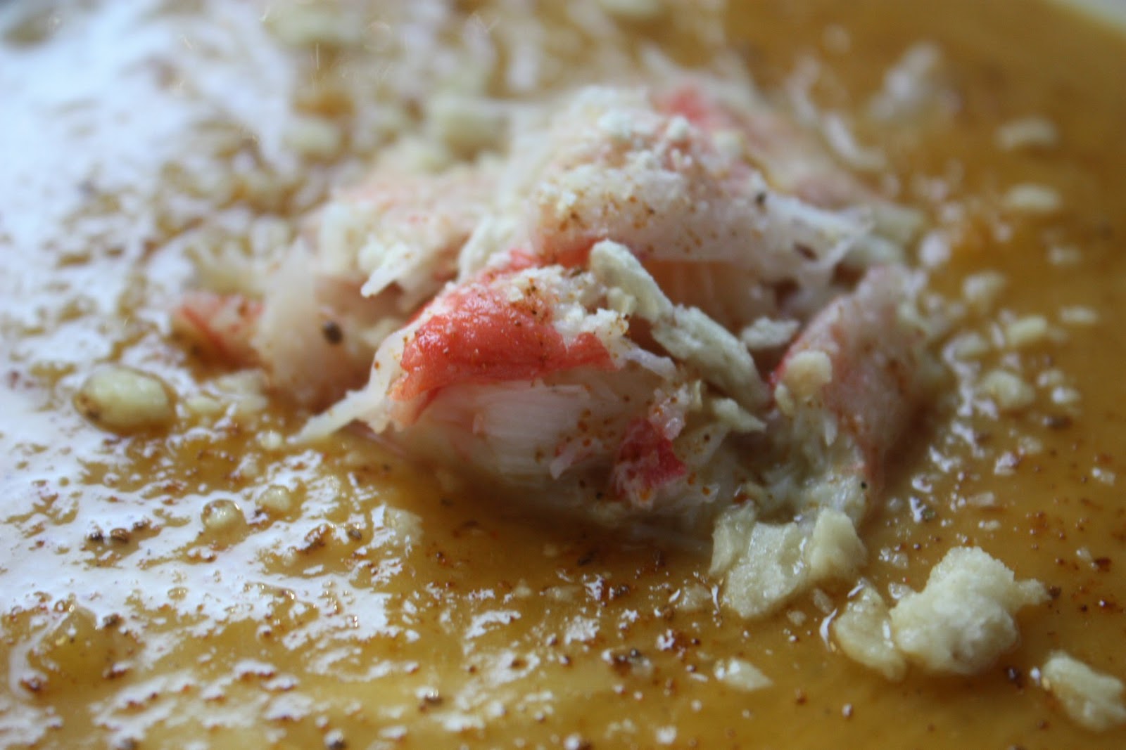 Butternut Squash and Crab Bisque