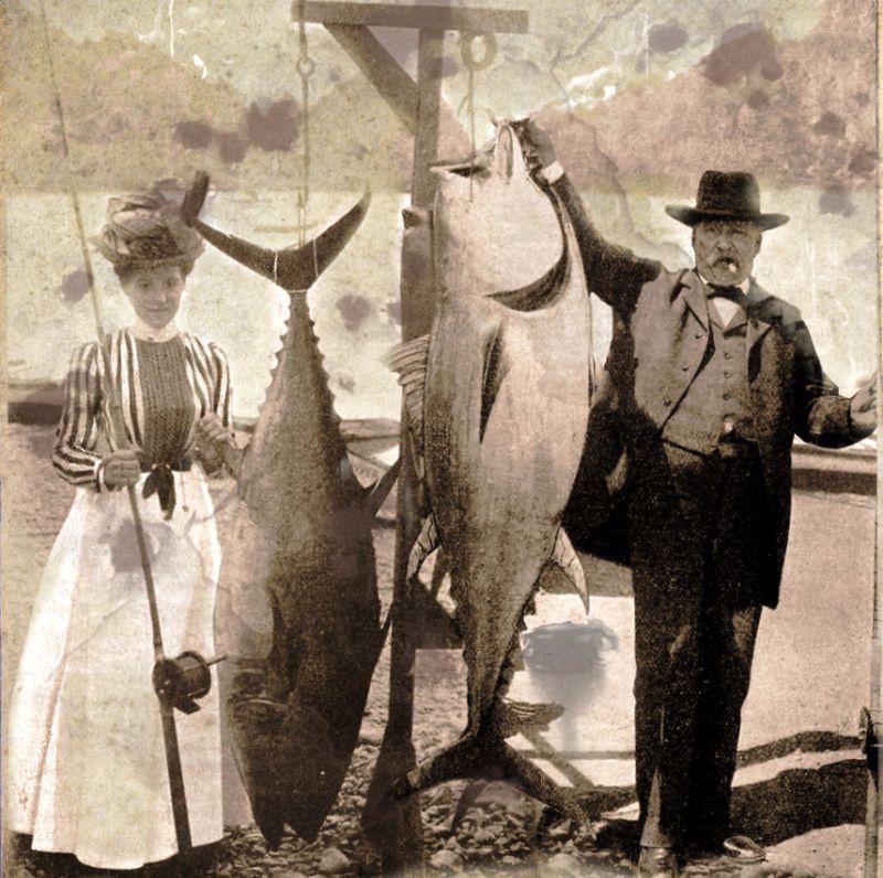 Big Catches of the Past  Fascinating Photos of Fishermen and Their Trophies - 49