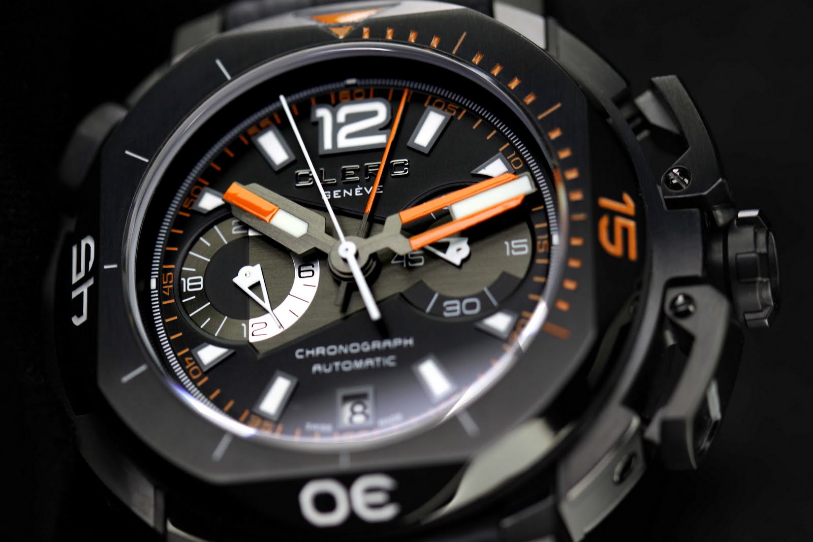 Estação Cronográfica Chegado ao mercado relógio Clerc Genève Hydroscaph Limited Edition