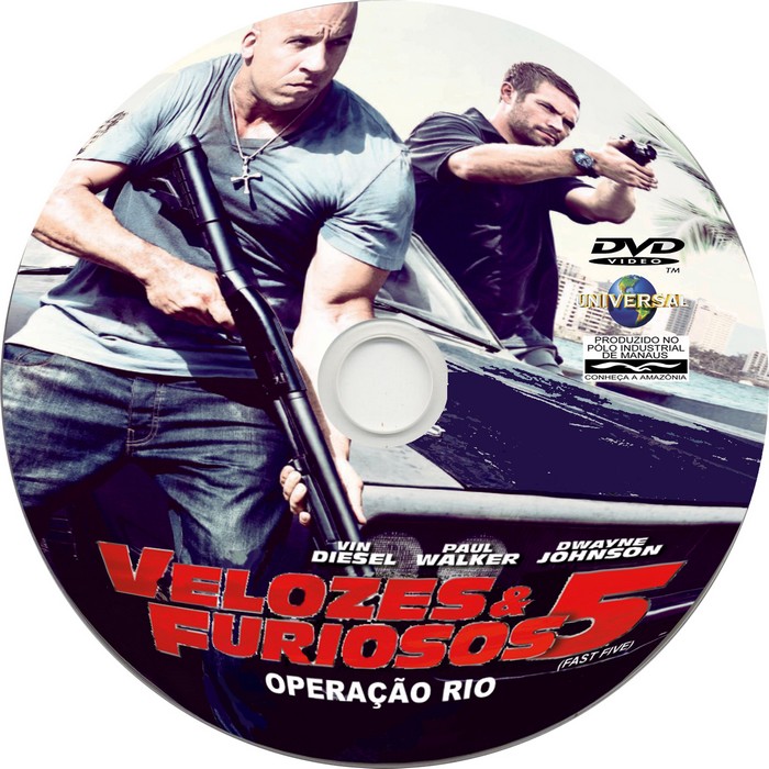 Capa Label e Filme Velozes & Furiosos 5 Operação Rio Capa Label e Filme Velozes & Furiosos 5 Operação Rio