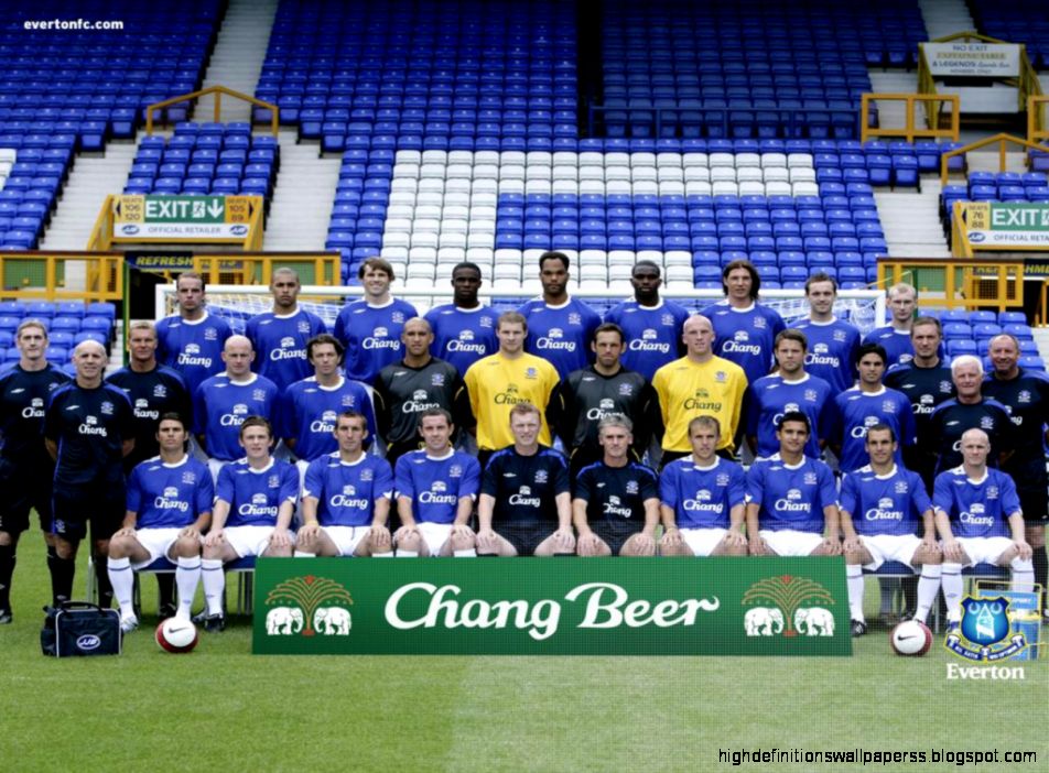 Football Wallpaper Everton Team Squad High Definitions Wallpapers