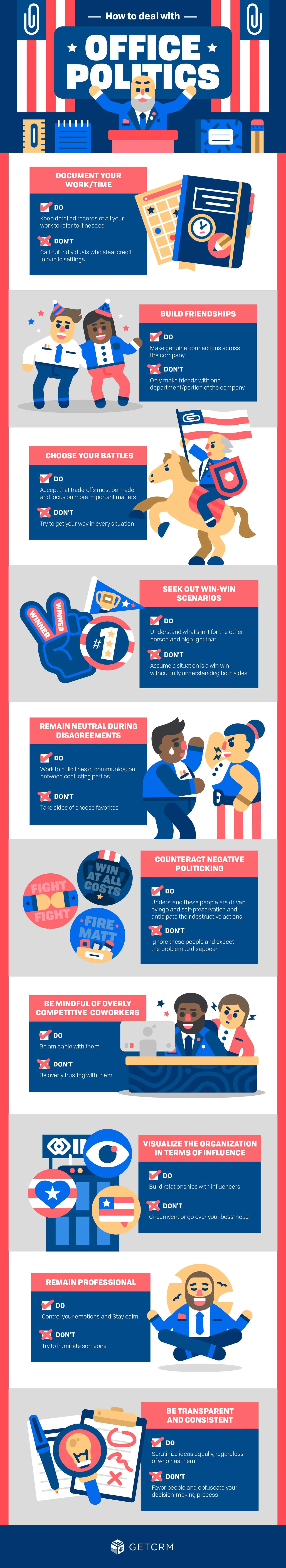 How to Deal with Office Politics - #infographic