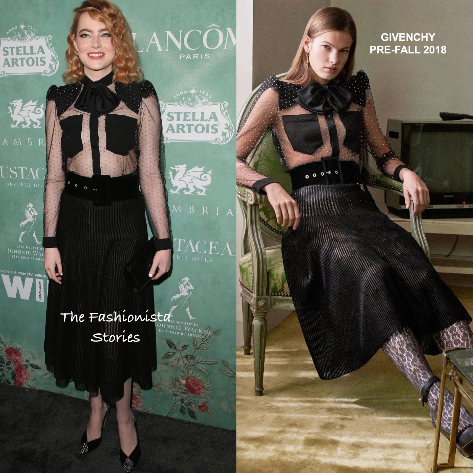 Emma Stone in Givenchy at the 11th Women in Film Pre-Oscar Party