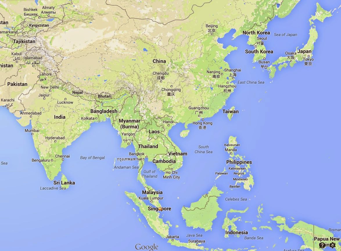 Южный бангкок. Чунцин гугл карты. Шанхай гугл карты. Южная Корея на гугл картах.