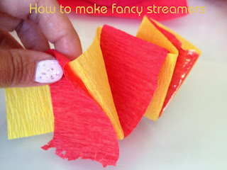 How to Make Fancy Paper Streamer Garland red and yellow paper streamers woved