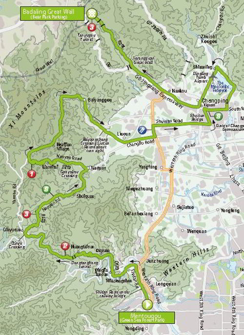 Mapa Tour de Pekin Etapa 3