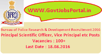 Bureau of Police Research & Development Recruitment 2016