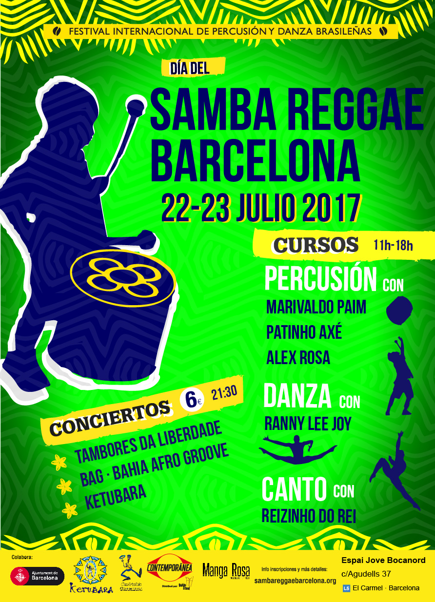 Día del Samba Reggae en Barcelona: Planifica tu día! ya tienes la ...