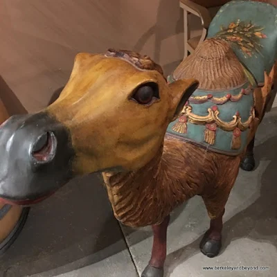 carved camel at Benicia Historical Museum at the Camel Barns in Benicia, California