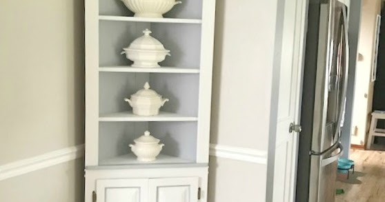 Diy Chalk Paint Corner Cabinet Styled, How To Build A Corner Hutch Cabinet