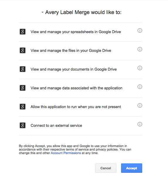 avery labels google docs