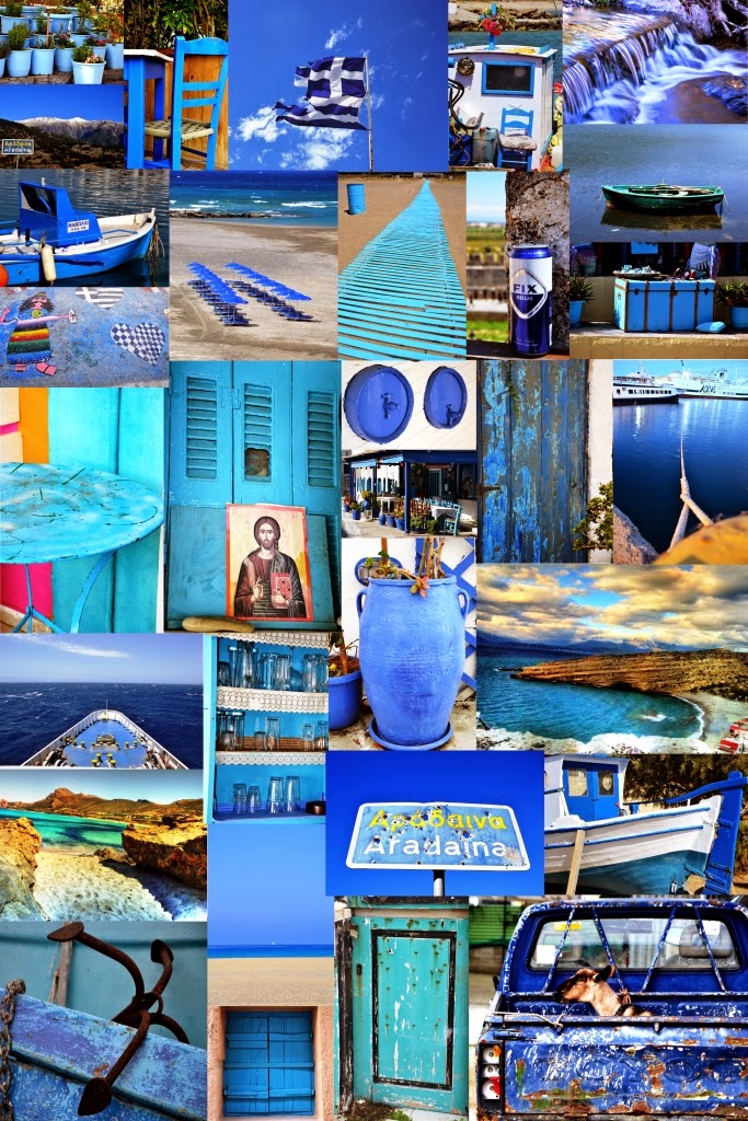 Nomadish My Blue Greece The Greek Blue Color Repeating Every Where From Houses To Boats Flower Pots Furnitures Etc I Just Love This That Reflects Also In Sea