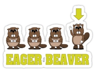 O que significa eager beaver?