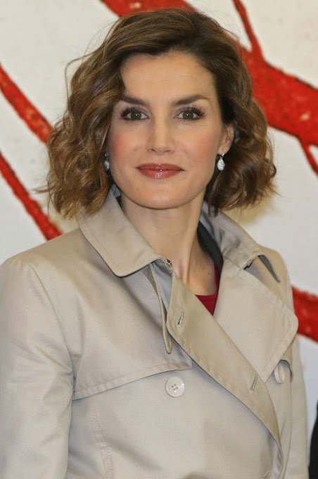 Queen Letizia attends a seminar at National Library