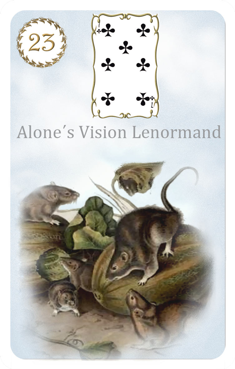 ShaLenormand 23 Мишки Mice 7 ♣