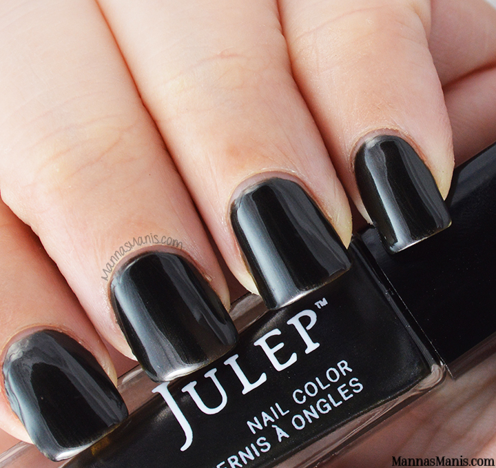 Julep keiko, a black shimmery nail polish
