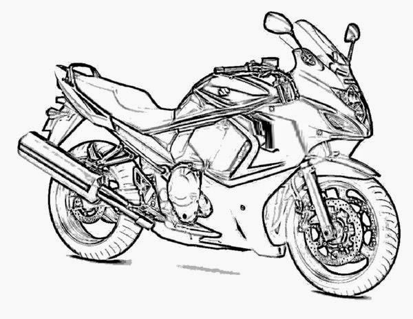 The Holiday Site: Coloring Pages of Motorcycles Free and Downloadable