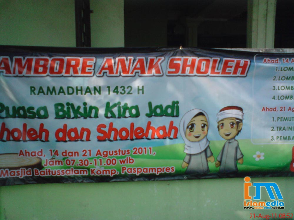 Jambore Anak Soleh : Upaya Mengenalkan Masjid Sejak Dini