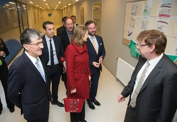 Hereditary Grand Duchess Stephanie and Hereditary Grand Duke Guillaume visited Luxlait