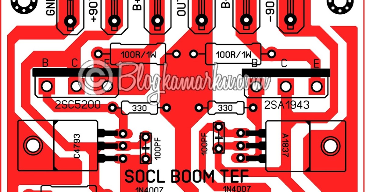 PCB Layout SOCL BOOM TEF Driver Power Amplifire - Blogkamarku.com