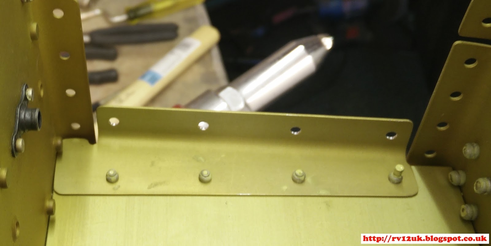 Building an RV12 67 More parts prep and a dodgy cherrymax rivet