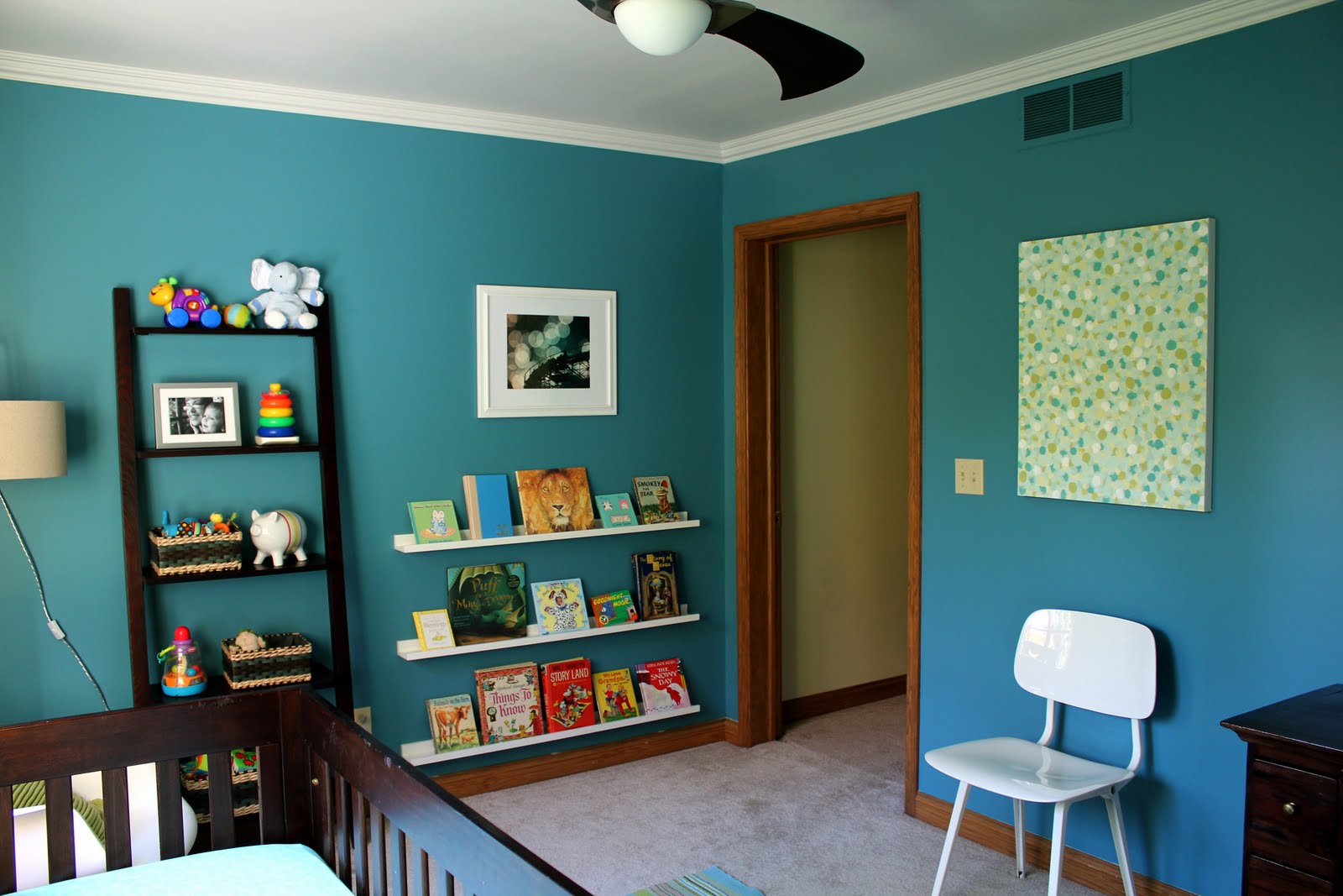 Modern Mantle Completed Nursery