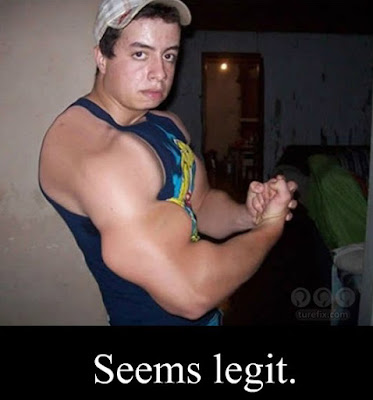Those Muscles Bend Space And Time, funny Photoshop fail picture