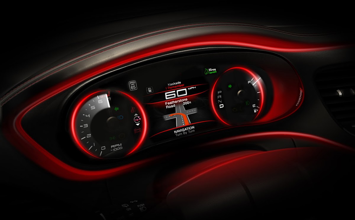 Dodge Teases 2013 Dart Interior | CarGuide.PH | Philippine Car News