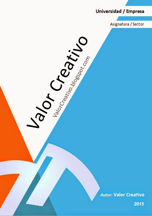 valor creativo portadas word portadas word