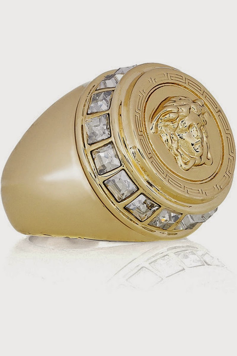 New Fashion Arrivals US Versace Men's Rings New Collection And Prices 2014