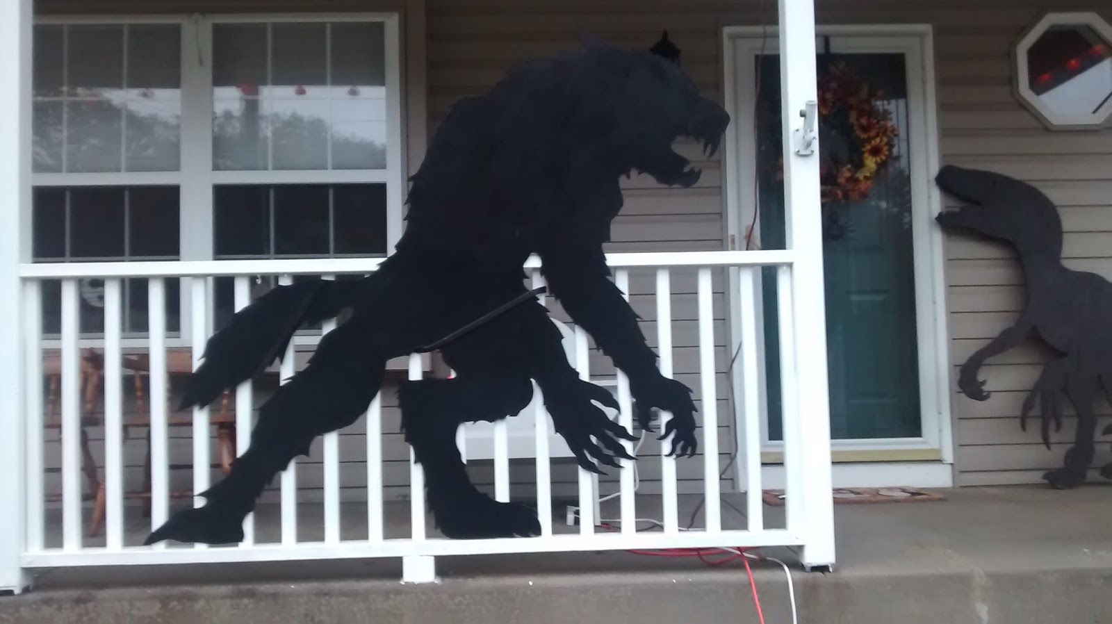 Dave's Notes and Ideas Werewolf Plywood Yard Art for Halloween