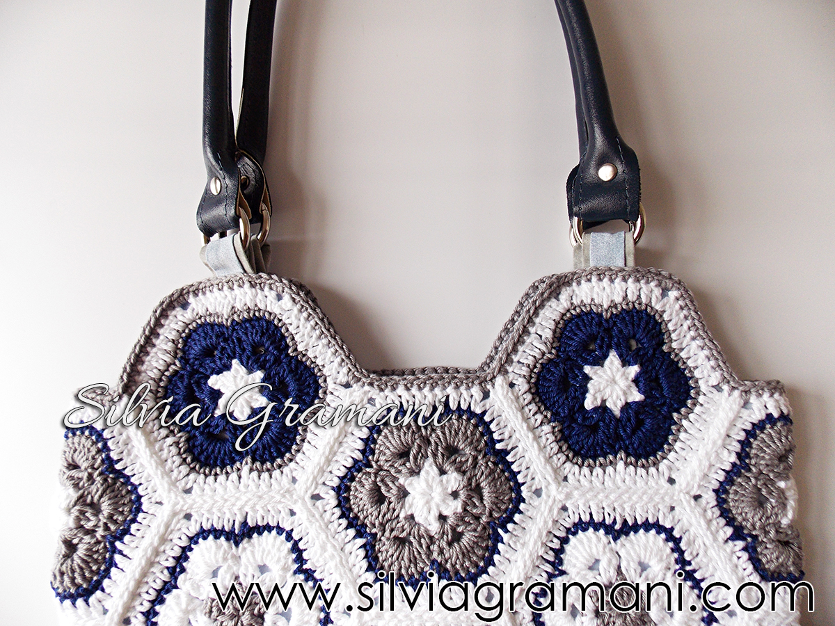 african flower crochet bolsa