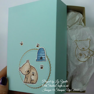 A Little Wild Gift Box and stamped Tissue Paper
