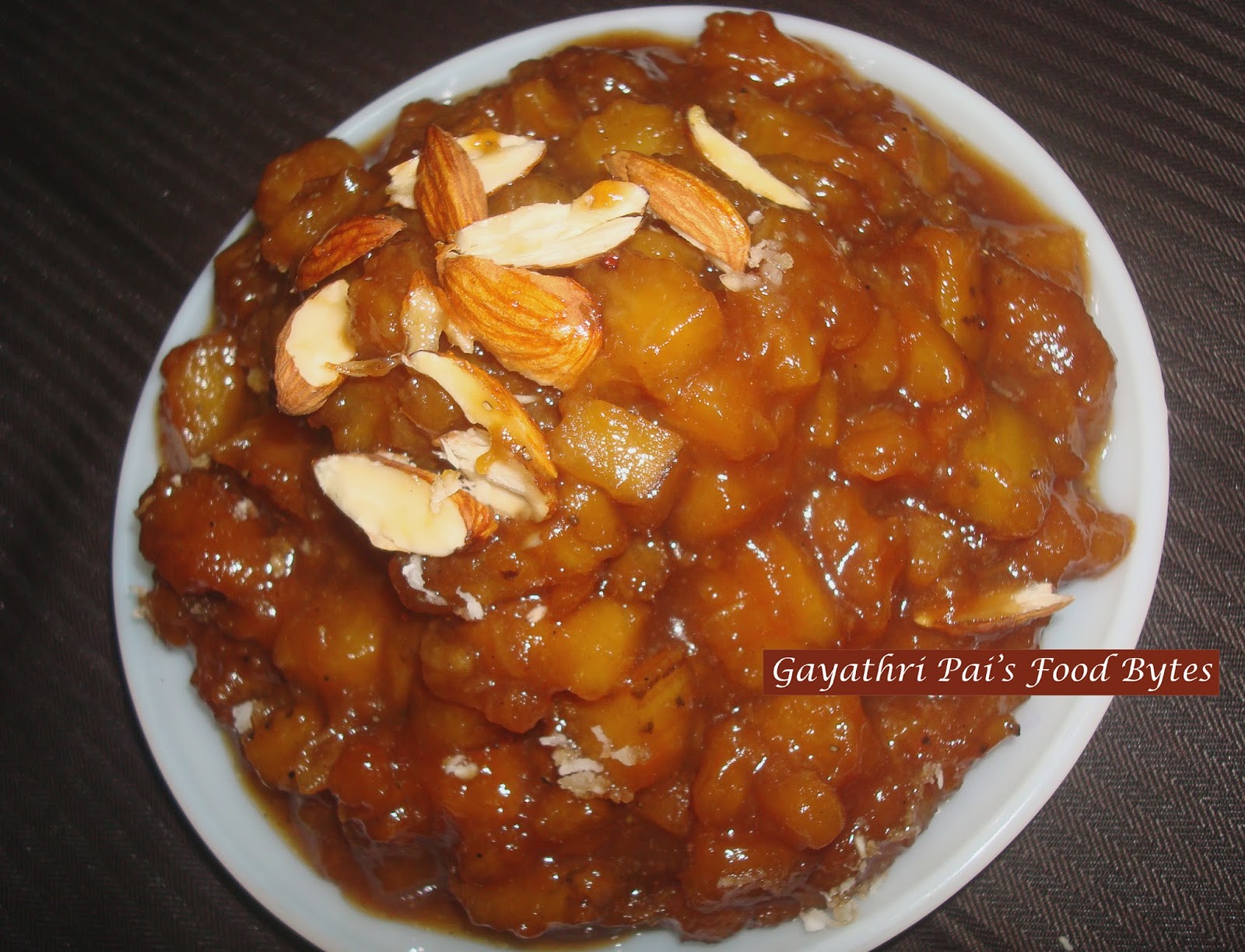 Gayathri Pai's Food Bytes Nendrabale Banana Dates Dessert.