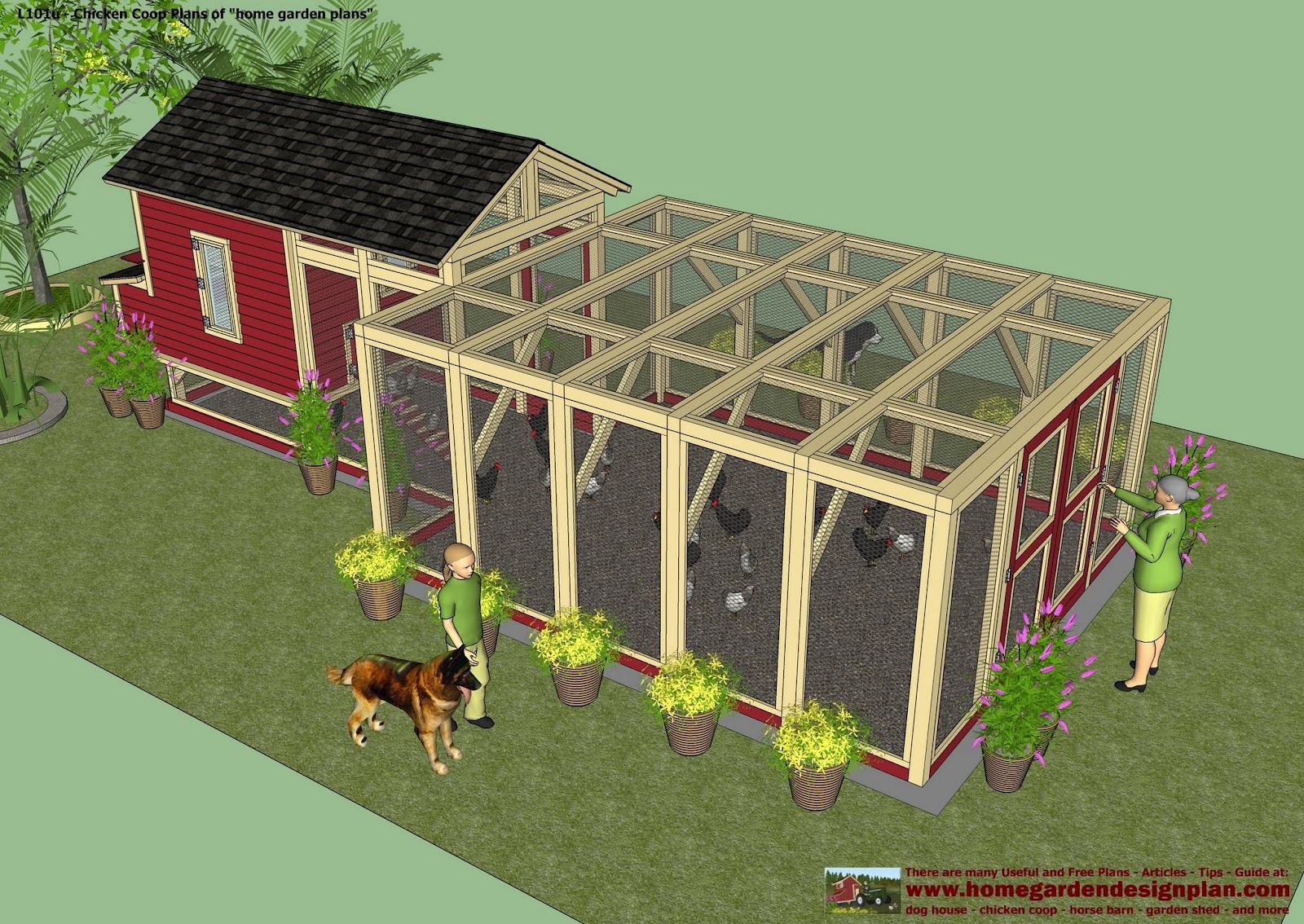 home garden plans: L101 - Chicken Coop Plans Construction ...