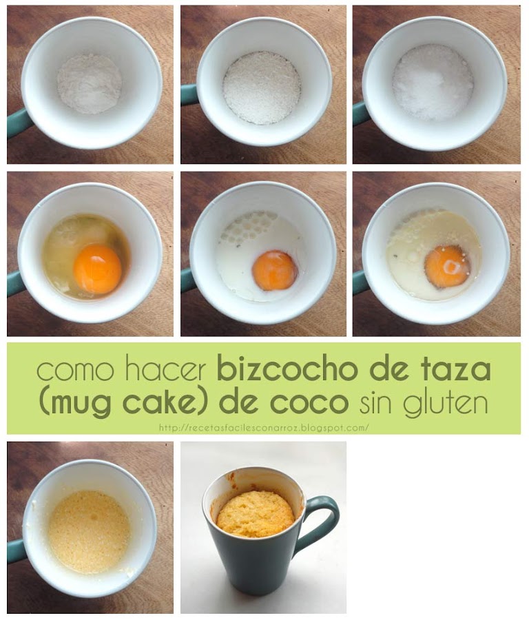 mug cake coco fototutorial
