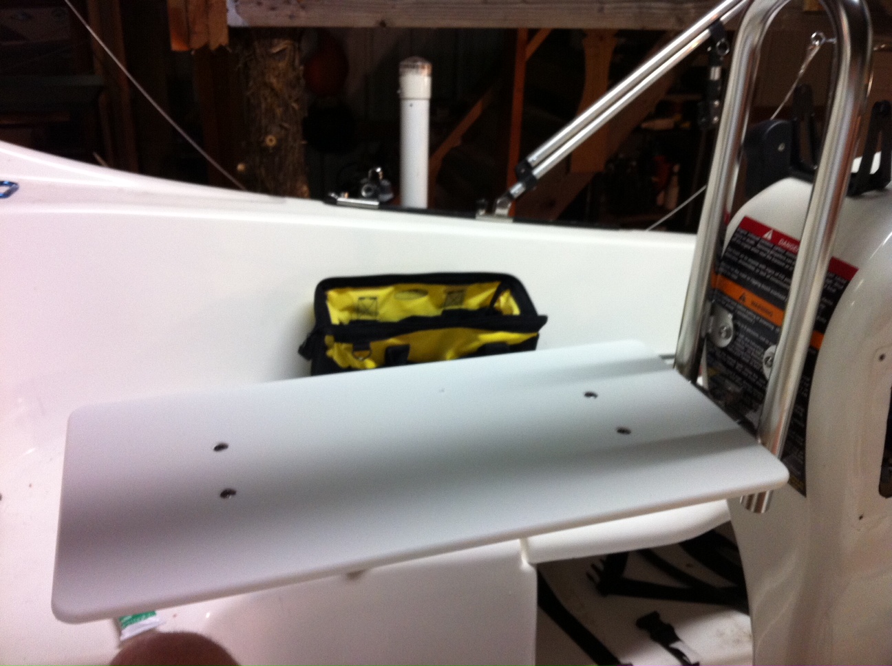 MacGregor 26M Sail Log 4th May Pedestal Table install